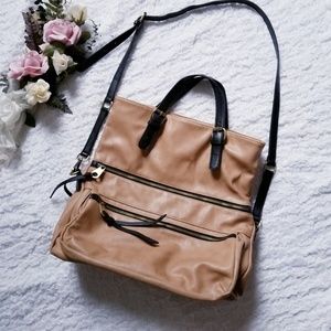 SHIRALEAH Chicago Cross Body Large Leather Bag